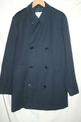Blue Reefer Jacket/ Raincoat Mens Raf All Ranks,  H 5 
