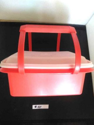 Tupperware 3 Piece Red Pack & Carry Lunch Box 1254 - 8 160