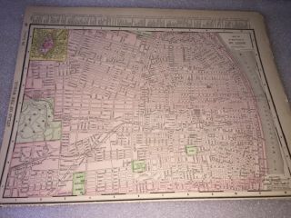 1895 Rand Mcnally Map Of City Of St.  Louis & St.  Joseph,  Mo.