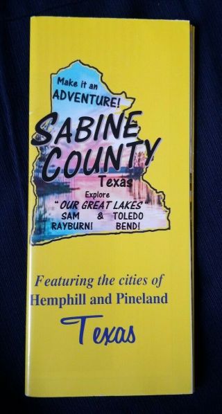 Map Of Sabine County Texas Including Hemphill & Pineland