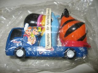 NOS Kellogg ' s Tonymobile Tony Tiger Toucan Sam Snap Crackle Pop Dig Em Toy Truck 2