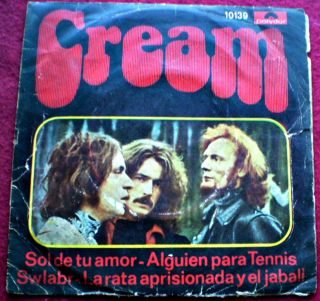 Cream - Sunshine Of Your Love,  3 - Rare Ep With Cover - Uruguay