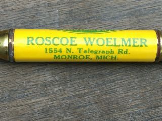 JOHN DEERE Bullet Pencil ROSCOE WOELMER Monroe Michigan John Deere 4 - Legged Deer 2