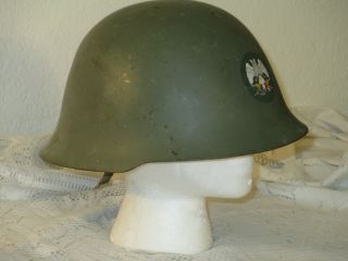 Yugoslavia/serbian M59/85 Helmet,  Serbia Ne44 World War Ii 2 Green Metal