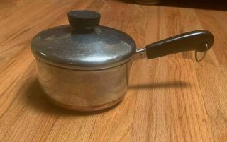 Vintage Revere Ware 1 Quart Saucepan With Lid
