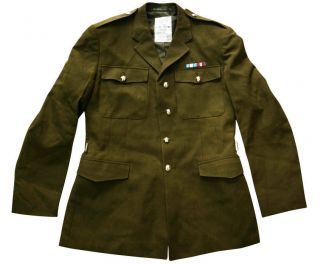 British Army No 2 Dress Uniform Jacket Tunic All Ranks Vintage Oliv Old Style