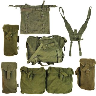 Falkland British Army Pattern 58 Pouch Ammo Bag Webbing Kidney Carrier Olive