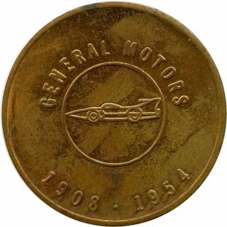 1908 1954 General Motors Gm 50 Million Cars Commemorative Automotive Token