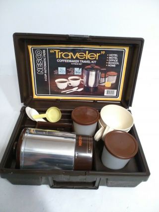 Vintage Nesco Traveler Coffeemaker Travel Kit