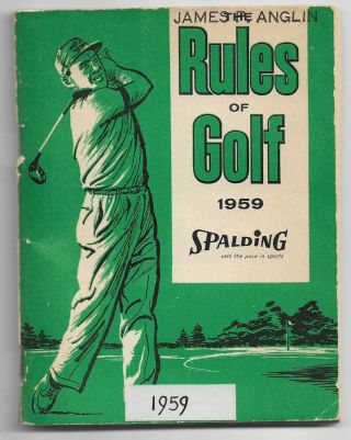 Vintage 1959 Spalding " Rules Of The Game| " By The Rcga