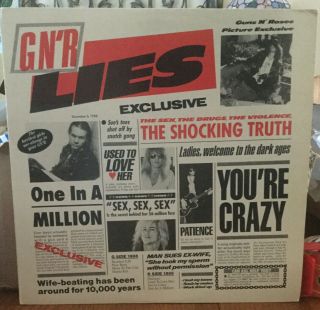 Guns N Roses Lies Ghs24198 Vg,  Vinyl Og Inner