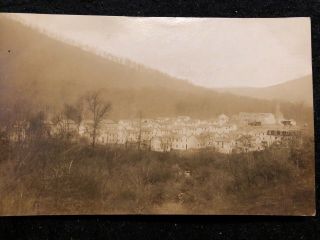 1912 Rainelle Wv Town View Real Photo Postcard Rppc Wv Rare Vintage Estate