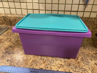 Tupperware 1431 Small Carry All Storage Container Organizer Craft Box
