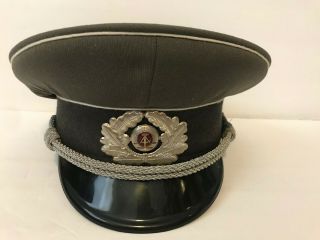 East German Germany Nva 56 1856 P Officer Uniform Visor Hat Cap Peaked Army Gdr