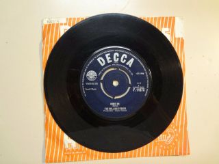 Rolling Stones: Come On - I Want To Be Loved - U.  K.  7 " 1963 Decca Record Co.  F.  11675