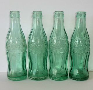 Vintage 1948 1949 Dug 4 Coca Cola Bottles Augusta Maine Coke Me