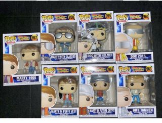Back To The Future 35th Anniversary Funko Pop Set Marty Mcfly