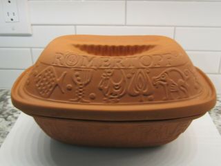 Vintage Romertopf 111 Clay Terracotta Covered Baker Bread Cooker Bay Keramik