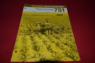 Oliver Tractor 751 Cultivator Dealer 