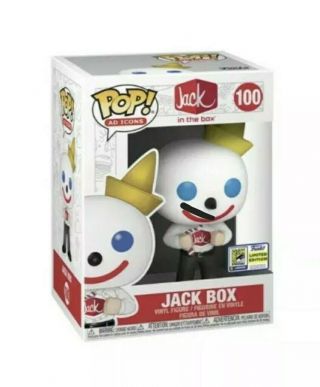 Official Sdcc 2020 Sticker Funko Pop Ad - Icons Jack In The Box Confirmed Order
