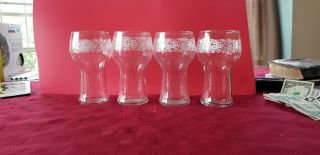 Set Of 4 Vintage Taco Bell Clear Pepsi Cola Soda Drinking 16 Oz Glasses
