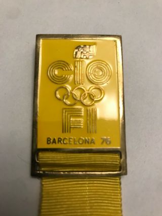 Pin Badge Session Ioc Barcelona 1976 - Press - Olympic Media - Committe Olympic