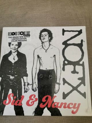 Sid & Nancy Nofx Red And Grey Splatter 7 " Vinyl Single New&sealed