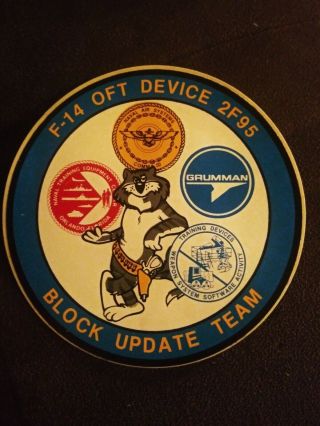 F - 14 Oft Device 2f95 Block Update Team Vintage Grumman Aerospace 1980 