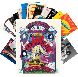 Postcards Pack [24 Cards] Led Zeppelin Rock Music Vintage Photo Posters Cc1249