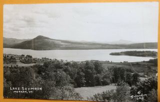 Postcard Rppc Lake Seymour Morgan Vermont Vt Real Photo Vintage Vtg Panoramic