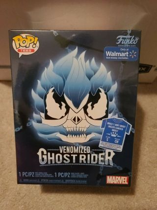 Marvel Venomized Ghost Rider Funko Pop T - Shirt Combo - In Hand - (small) Walmart