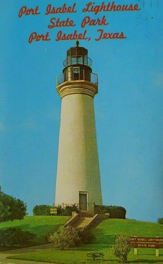 Port Isabel Lighthouse Texas Vintage Photo Postcard Monument State Park
