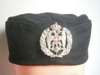 Serbia Army Officer Hat Cap Badge Cockade Volunteer Chetnik Military 1991 1995