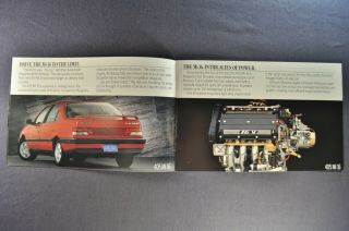 1990 Peugeot 28pg Brochure 405 Mi16 Sedan S Wagon 505 Turbo 2