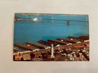 Vintage Air View Of San Francisco California Photo Postcard
