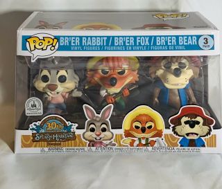 Funko Pop Disney Exclusive Splash Mountain 3 Pack Br’er Rabbit Br’er Bear
