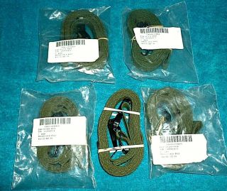 (5) Us Military Vehicle Web Tie - Down Straps,  Nsn 5340 - 00 - 235 - 4434,  7 