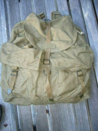 Vintage Military Canvas Backpack Czech Army M60 - Rucksack Bag Wwii Type German