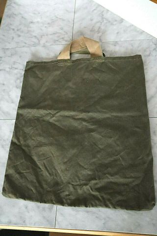 Vintage Military Green Tote Bag 16w X 19h