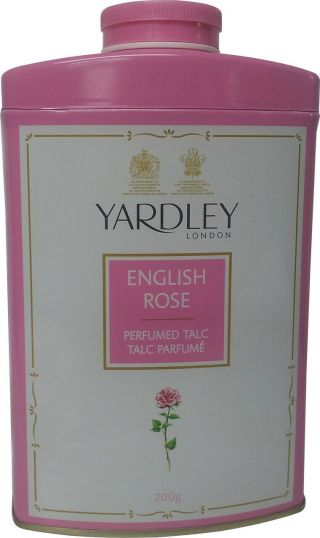 Yardley London English Rose Perfumed Talc 7oz 200g Talcum Powder Bath Body
