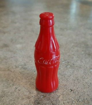 Rare Vintage Coca Cola Bottle Opener Key Chain Red Bottle Hard Plastic