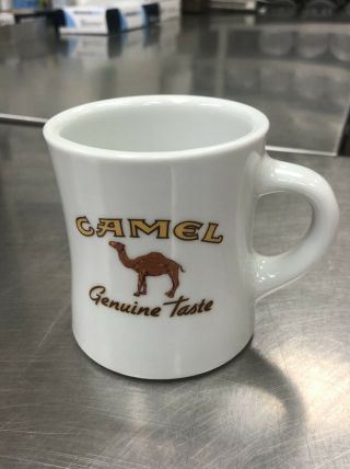Vintage Camel Cigarettes " Taste " Coffee Mug Diner Style Heavy Ceramic