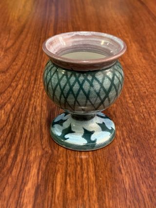 Vintage Egg Cup By The Tain Pottery In Scotland.