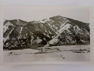 Sv - 15 Baldy The Big Ski Hill Sun Valley Idaho Vintage Photo Postcard