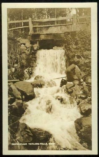 Vintage Real Photo Postcard Of The Cascades,  Taylor 