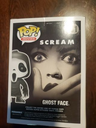 Funko Pop Movies Scream GHOST FACE Vinyl Figure 51 VAULTED rare ghostface 3