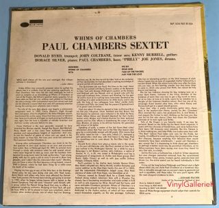 PAUL CHAMBERS WHIMS OF CHAMBERS JOHN COLTRANE BLUE NOTE BST - 81534 Lp 2