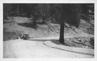 Rppc Clear Creek Highway Carson City To Lake Tahoe C1920s Vintage Photo Postcard