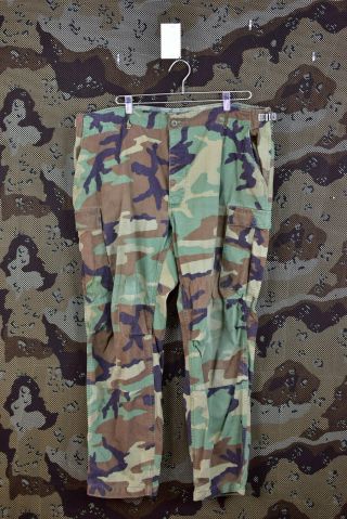 Us Army M81 Woodland Camo Bdu Uniform Field Pants,  Size Xlarge Regular