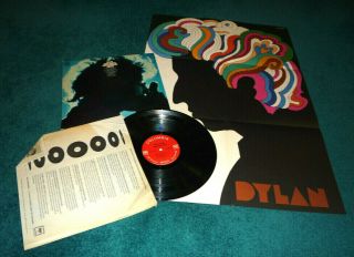 Bob Dylan Greatest Hits Columbia 360 Mono 2 Eye 1c/1c Milton Glaser Poster Lp